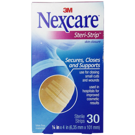 Nexcare Steri-Strip Skin Closure 1-4 X 4 Inches 30 Count