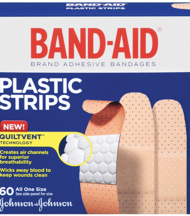 Band-Aid Brand Adhesive Bandages Plastic Strips Assorted 60 Count – KarDone  Medicine